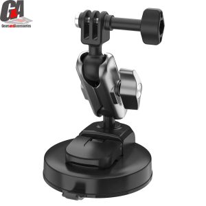 Suction Cup Holder with Ball Head Joint Suction Cup 1/4" Screw Adapter Car Mount for GoPro DJI Action Cameras